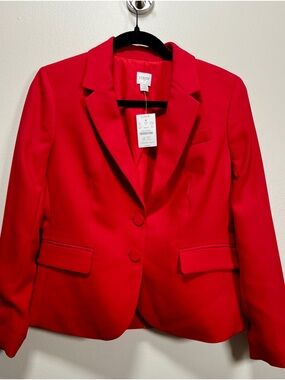 J. Crew Women's Bright Red Classic Blazer
